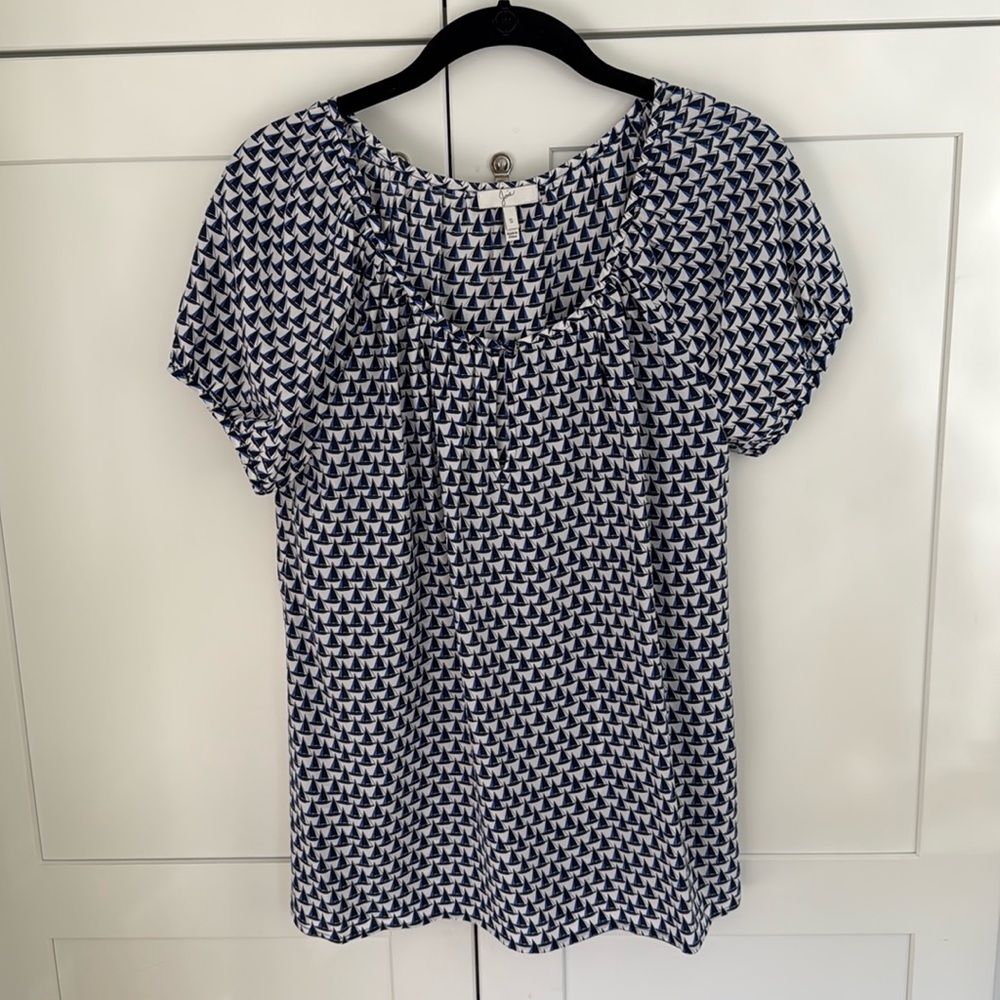 Joie Sailboat Boat Silk Tank Top Blouse Small S